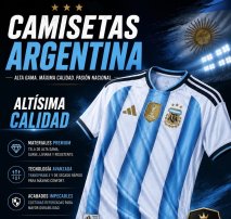 ¡Llegaron las CAMISETAS DE ARGENTINA Versión Jugador!