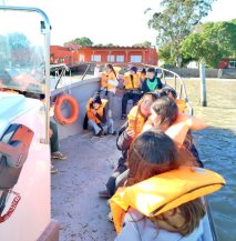 San Clemente-Alumnos de Santa Teresita vivieron su primera experiencia de navegación en Tapera de López