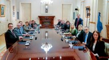 La titular del organismo, Kristalina Georgieva, participó de la reunión del Gabinete Por Leandro Renou