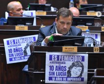 Juan Pablo De Jesús en la Cámara de Diputados de la Pcia.