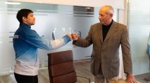 Juan de Jesús recibió a Lucas Vilar tras sus logros internacionales en el ciclismo